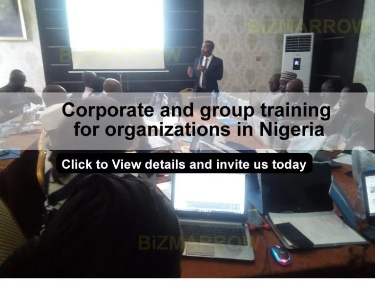 Corporate and group training in nigeria BIZMARROW front