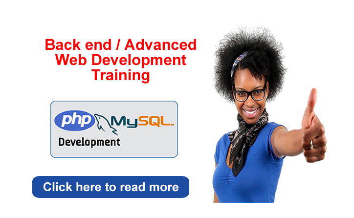 PHP and SQL database web development training in Abuja Nigeria practical training