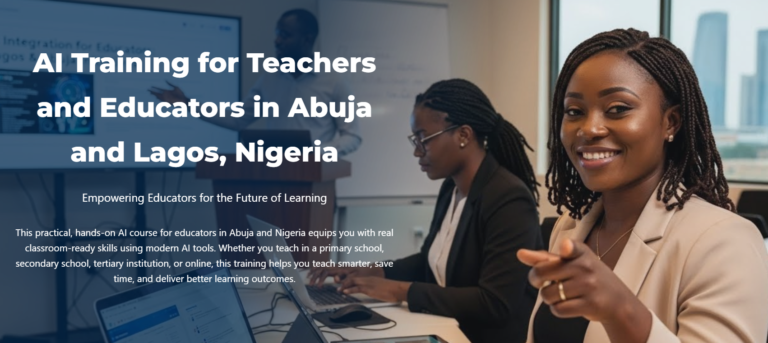 AI Training for Teachers and Educators in Abuja and Lagos, Nigeria