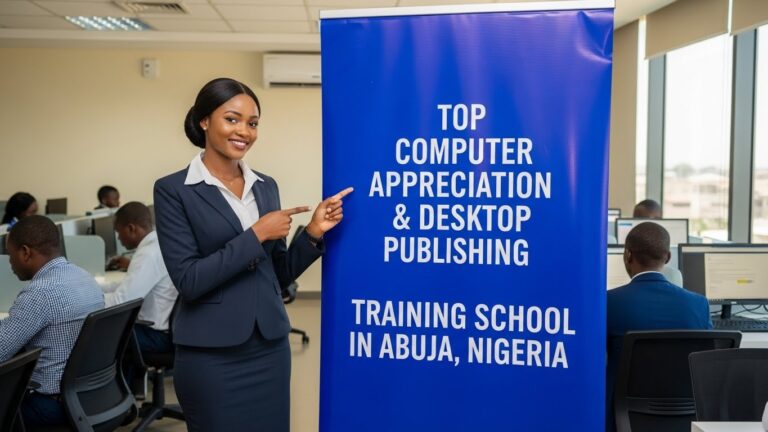 Top Computer Appreciation & Desktop Publishing Training School in Abuja, Nigeria.