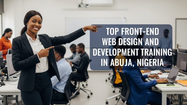 Top Front-End Web Design and Development Training School in Abuja, Nigeria.