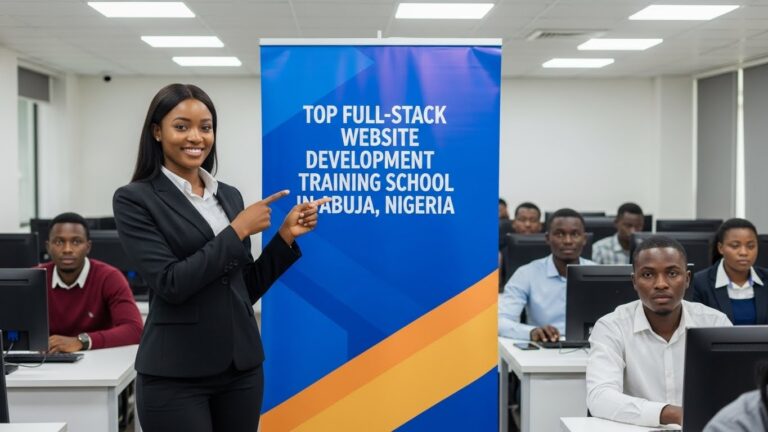 Top Full-Stack Website Development Training School in Abuja, Nigeria.