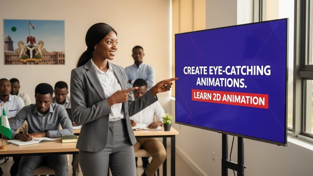 Top Motion Graphics and 2D Animation Training School in Abuja, Nigeria.