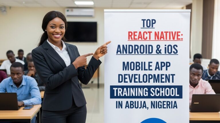 Top React Native Android & iOS Mobile App Development Training School in Abuja, Nigeria.