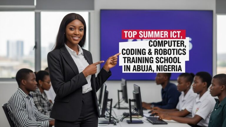 Top Summer ICT, Computer, Coding & Robotics Training School in Abuja, Nigeria.