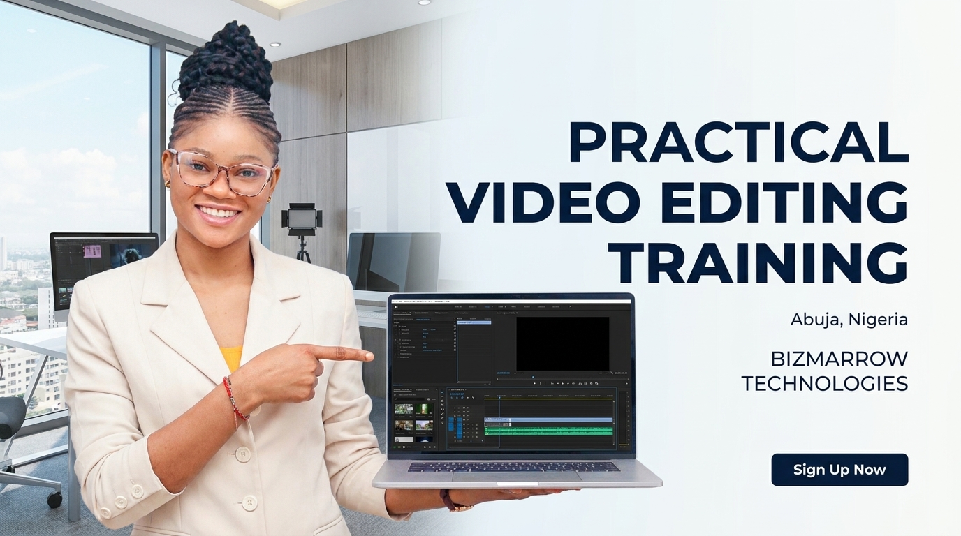 Practical video editing training in Abuja Nigeria